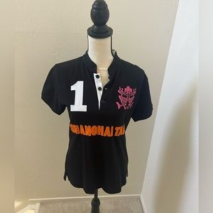 Shanghai Tang polo shirt in cotton. New with tags